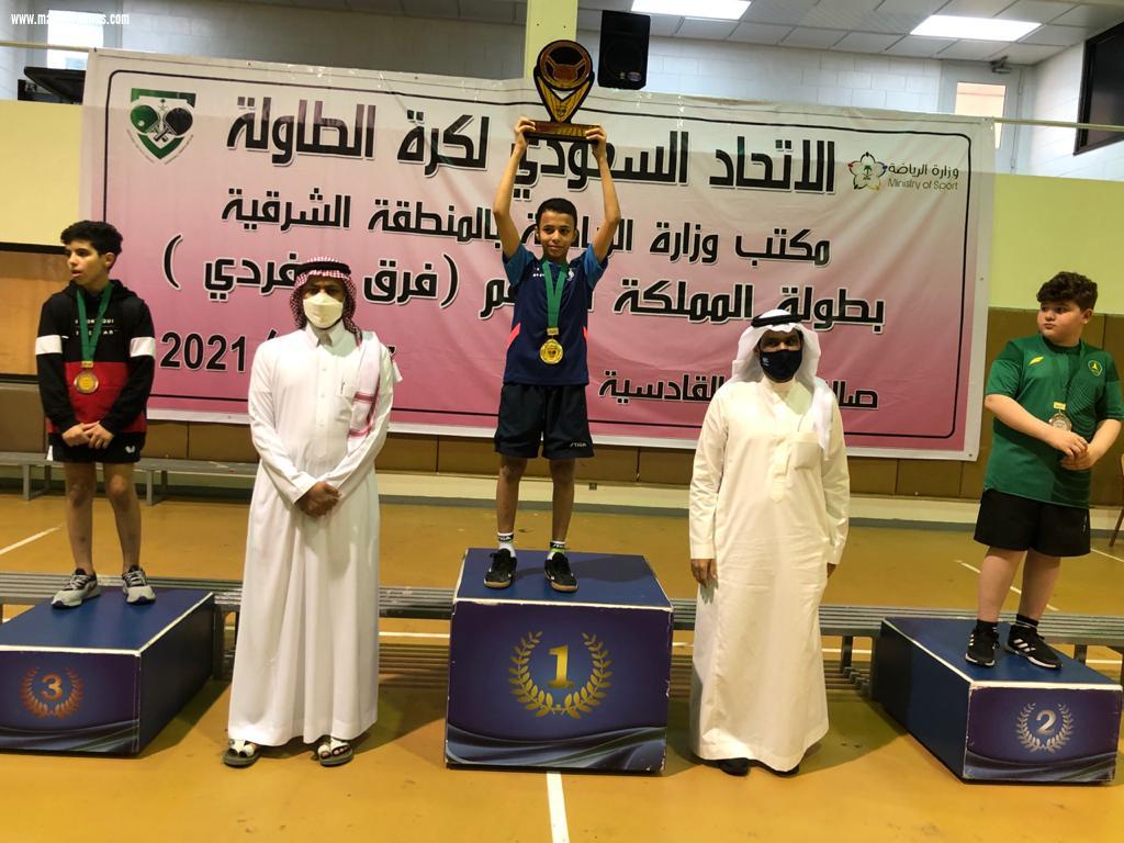 براعم الفتح ابطالاً للفرق و  الطاهر للفردي  لبطولة المملكة للبراعم لكرة الطاولة