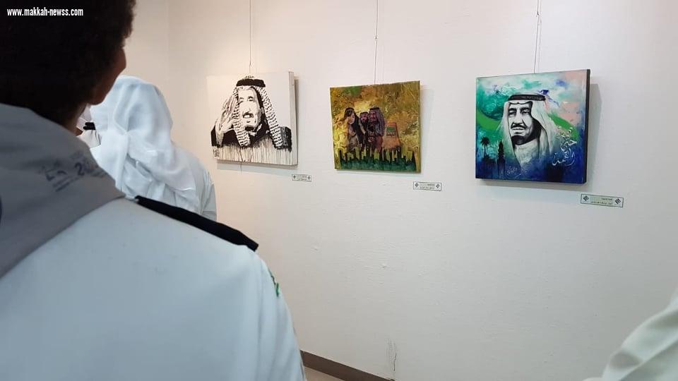 بحضور وفد من شبكة نادي الصحافة السعودي ورجال اعمال مميزين المستشار حارث عسيري يفتتح معرض جسفت مكة بعنوان ذكرى البيعة الخامسة