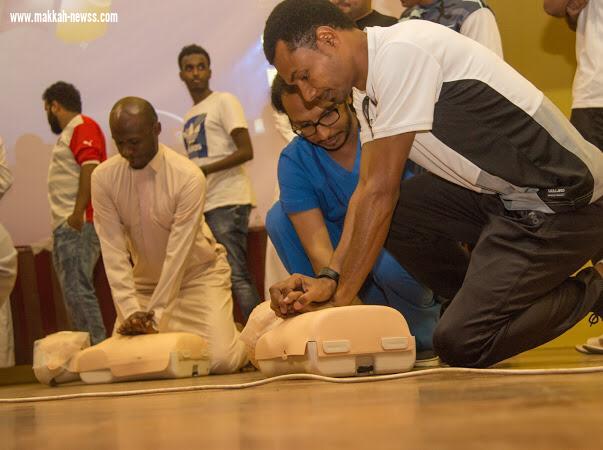 رابطة الأحياء بجازان تنفذ دورة  علاج الإصابات الرياضية وإنقاذ الحياة
