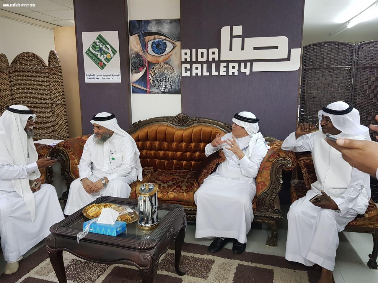 بحضور وفد من شبكة نادي الصحافة السعودي ورجال اعمال مميزين المستشار حارث عسيري يفتتح معرض جسفت مكة بعنوان ذكرى البيعة الخامسة