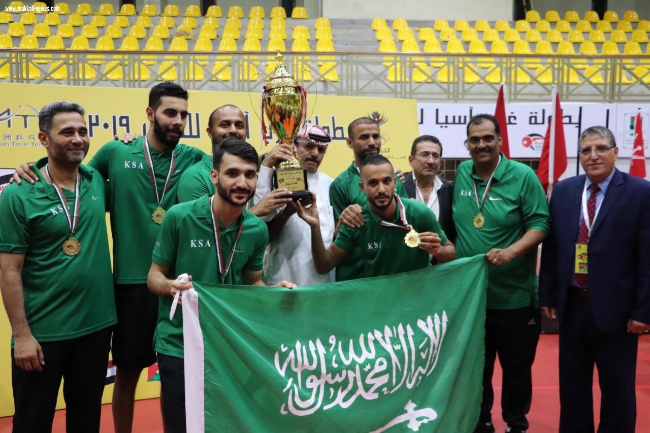 ذهبيتان و فضيتان حصيلة مشاركة المنتخب السعودي لكرة الطاولة  في بطولة غرب آسيا للفرق لكرة الطاولة 