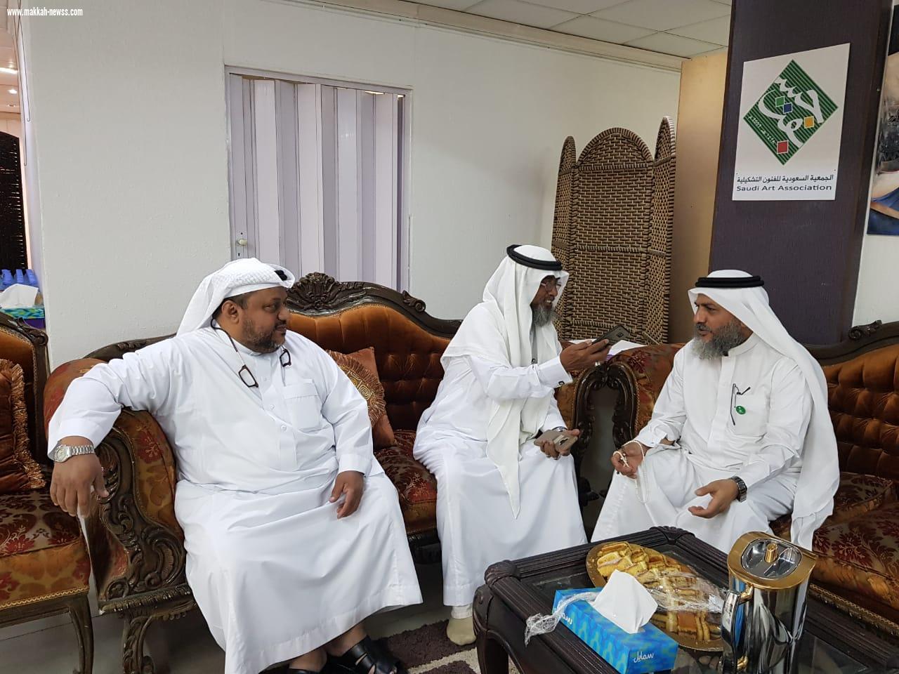 بحضور وفد من شبكة نادي الصحافة السعودي ورجال اعمال مميزين المستشار حارث عسيري يفتتح معرض جسفت مكة بعنوان ذكرى البيعة الخامسة