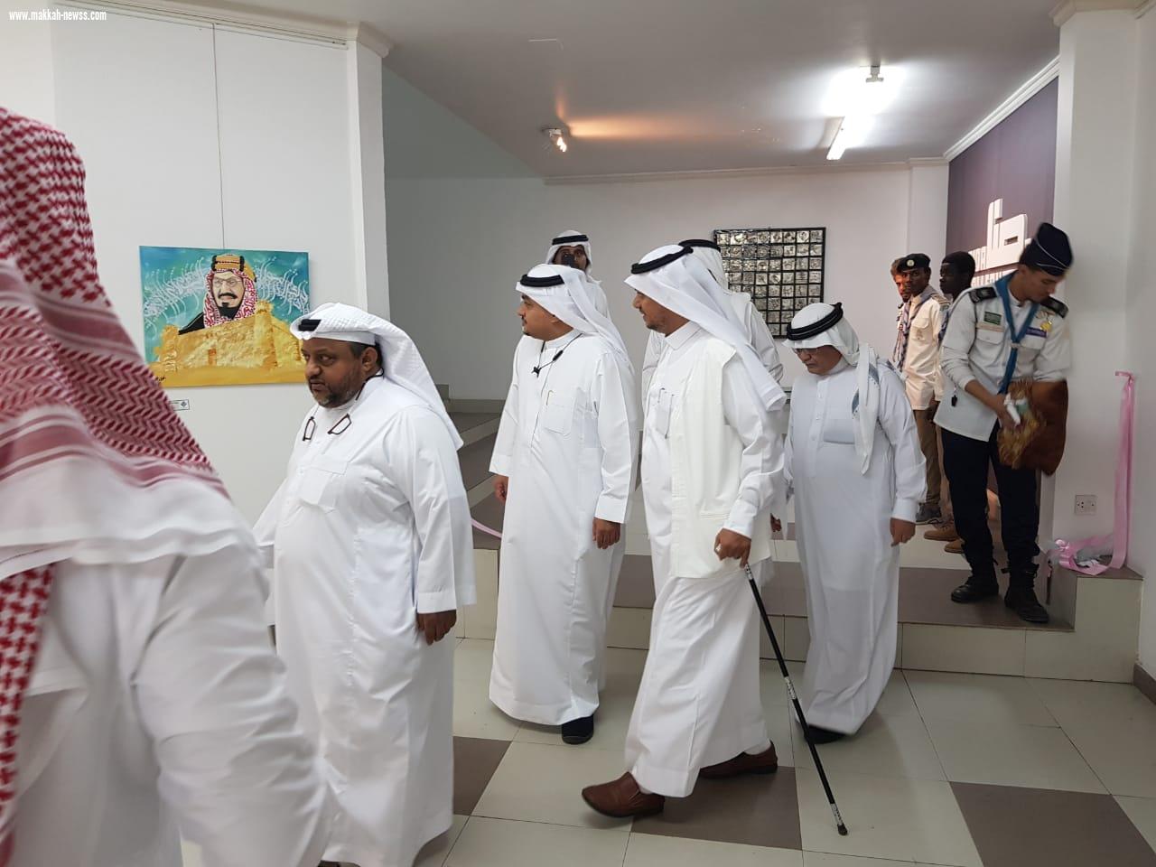 بحضور وفد من شبكة نادي الصحافة السعودي ورجال اعمال مميزين المستشار حارث عسيري يفتتح معرض جسفت مكة بعنوان ذكرى البيعة الخامسة