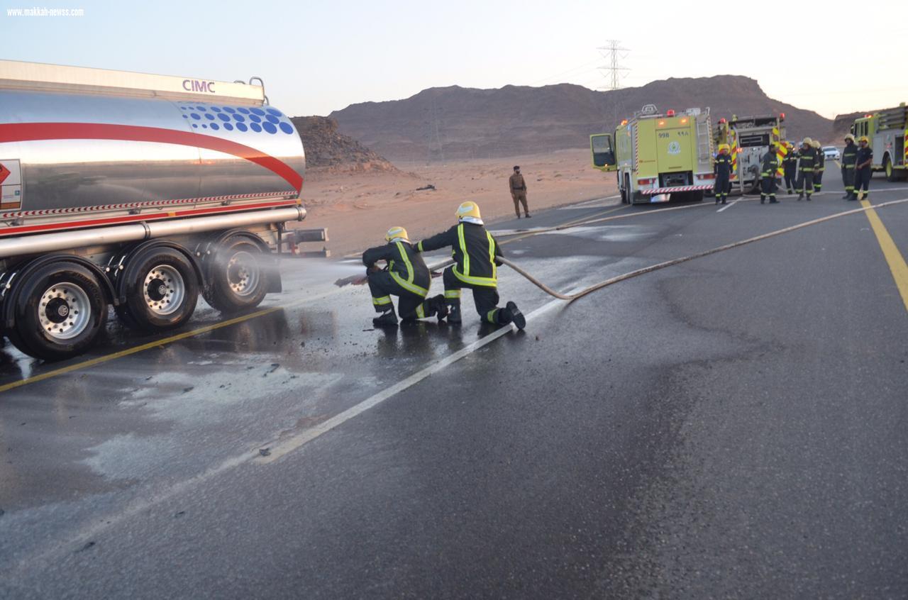 باشرت فرق الدفاع المدني في منطقة تبوك عدد من الحوادث في مدينة تبوك ومحافظة الوجه ومركز بئر بن هرماس.