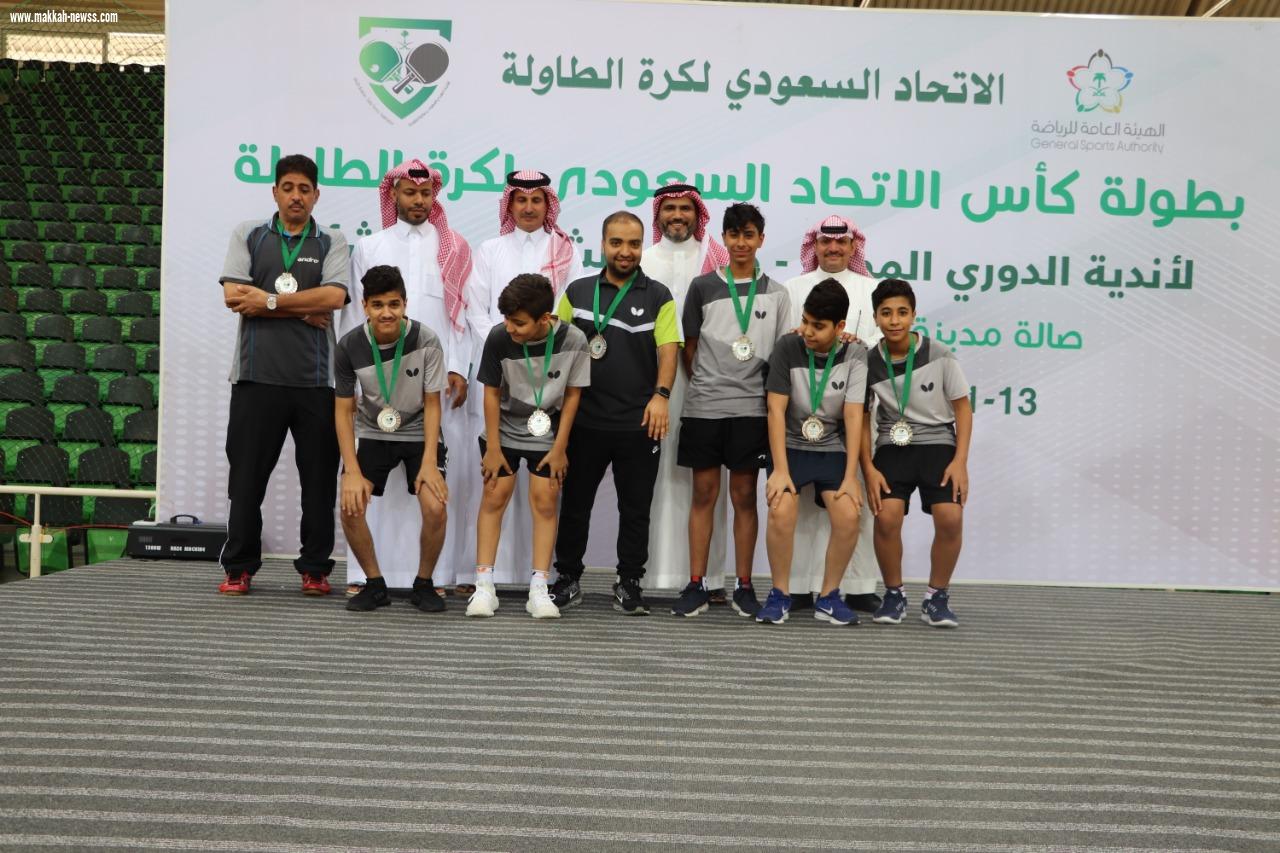 الأهلي بطلاً لفئة الشباب و الفتح بطلاً لفئة الناشئين لبطولة كأس الاتحاد السعودي لكرة الطاولة