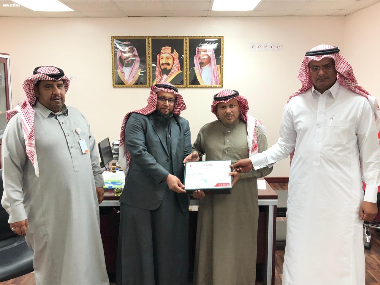 مدير عام فرع هيئة الهلال بمنطقة الباحة يقوم بزيارة وحدة تدريب بلجرشي