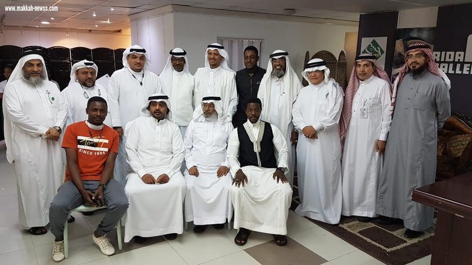 بحضور وفد من شبكة نادي الصحافة السعودي ورجال اعمال مميزين المستشار حارث عسيري يفتتح معرض جسفت مكة بعنوان ذكرى البيعة الخامسة