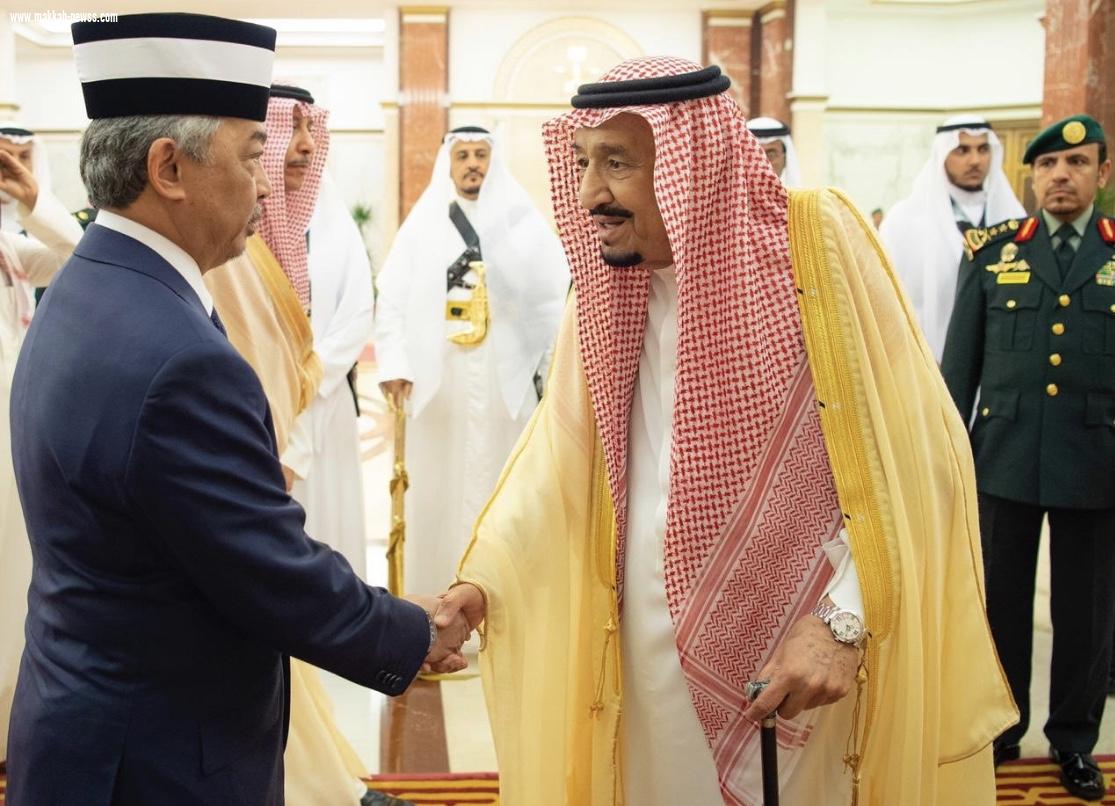 خادم الحرمين الشريفين يستقبل ملك ماليزيا