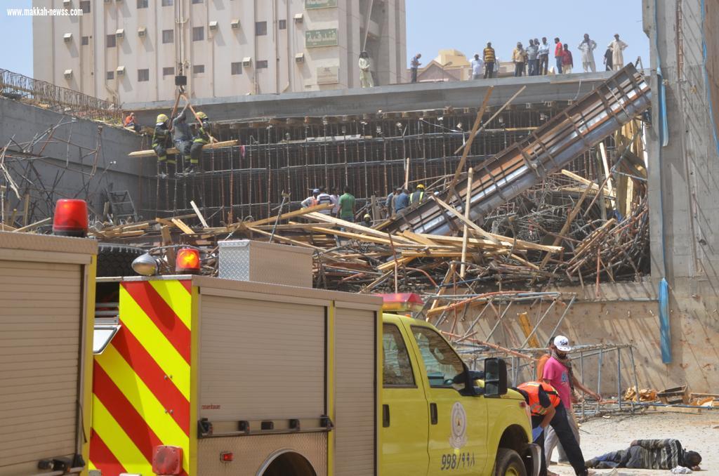 اصابة عشر افراد نتيجة سقوط جزء من سقف نفق تحت الانشاء