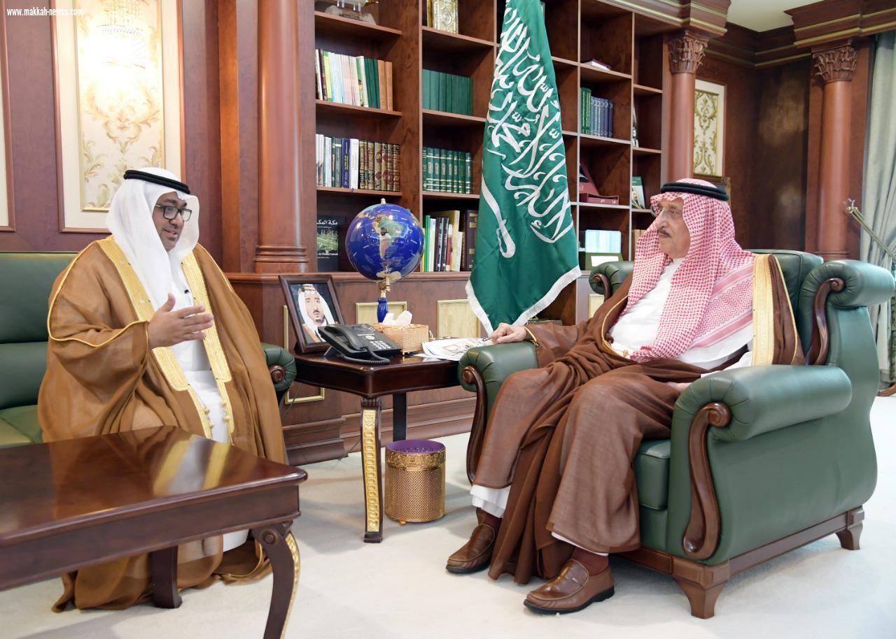 أمير منطقة جازان يستقبل مدير عام التعليم المكلف بالمنطقة ..
