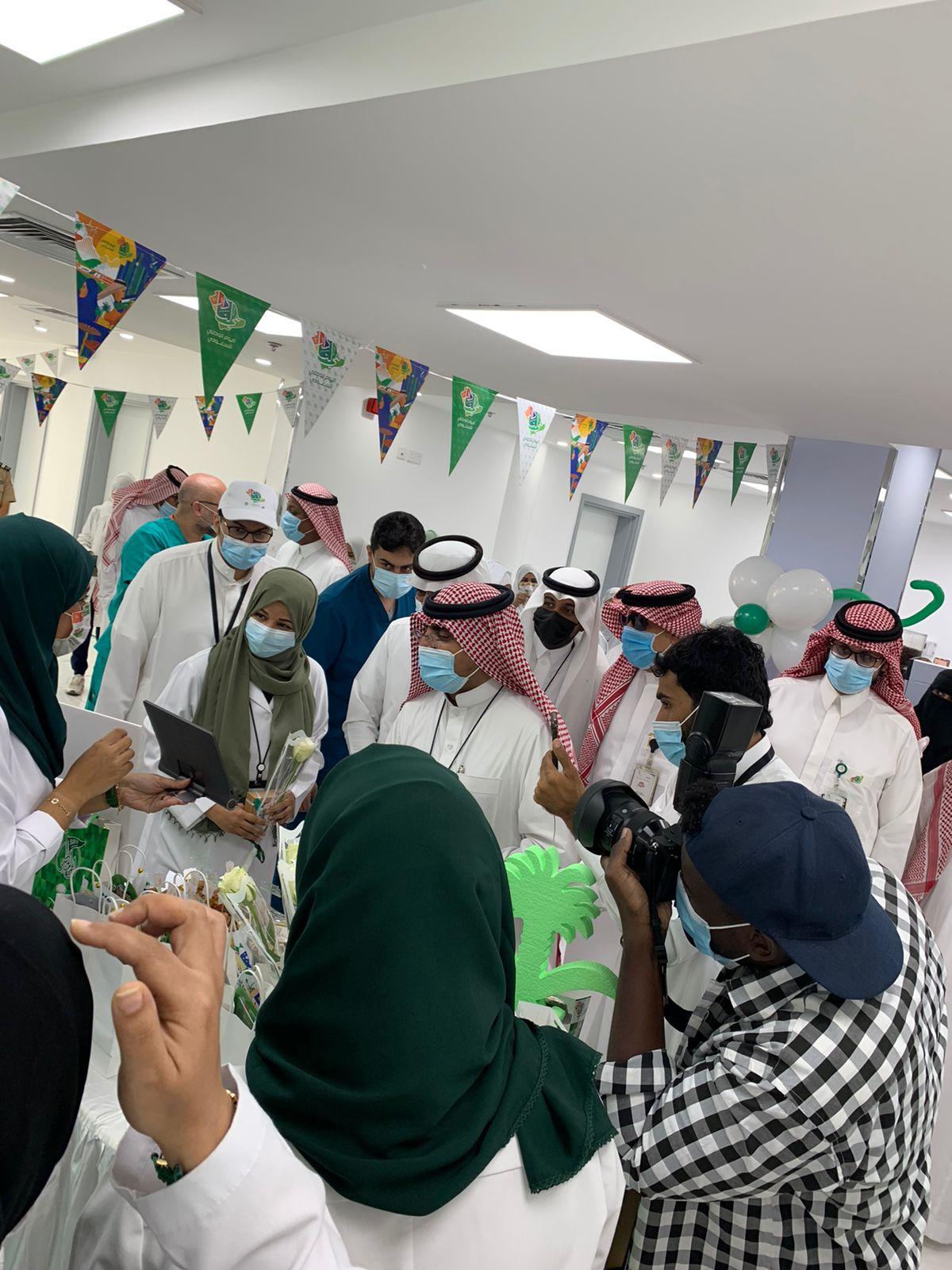 مستشفى العزيزية للاطفال بمحافظة جدة يحتفي باليوم الوطني ٩١ للملكة