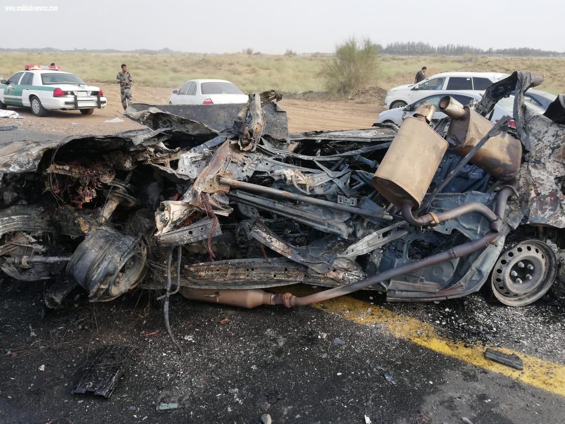 حادث سير مروّع على طريق المضايا مزهرة بجازان ينتج عنه ثلاث وفيات