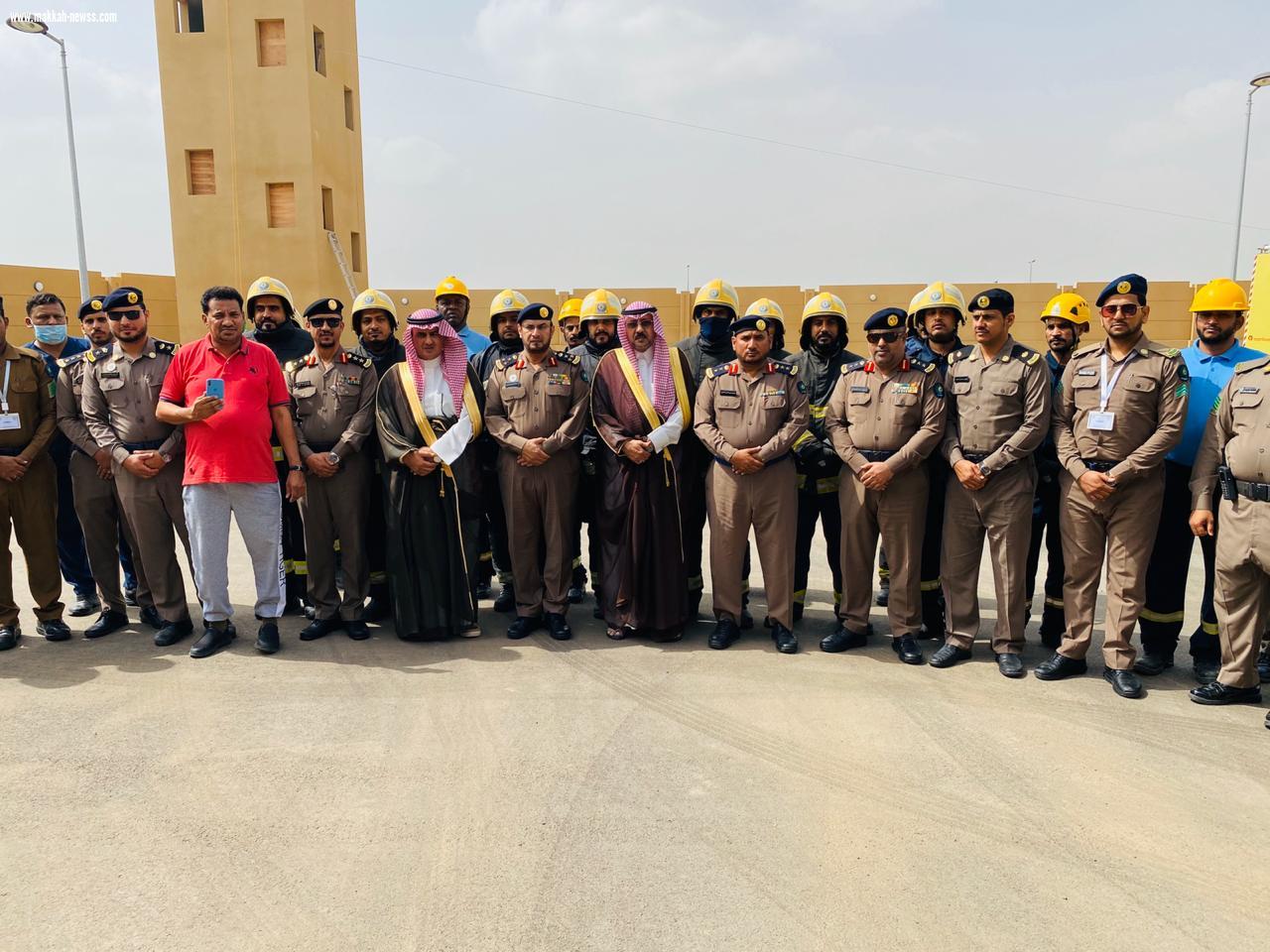 محافظ ضمد البراق يفتتح مبنى الدفاع المدني ويدشن معرض اليوم العالمي السلامة اولا