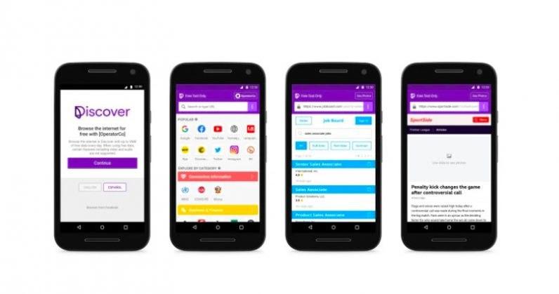 فيس بوك تطلق تطبيق Discover لتصفح الانترنت مجاناً