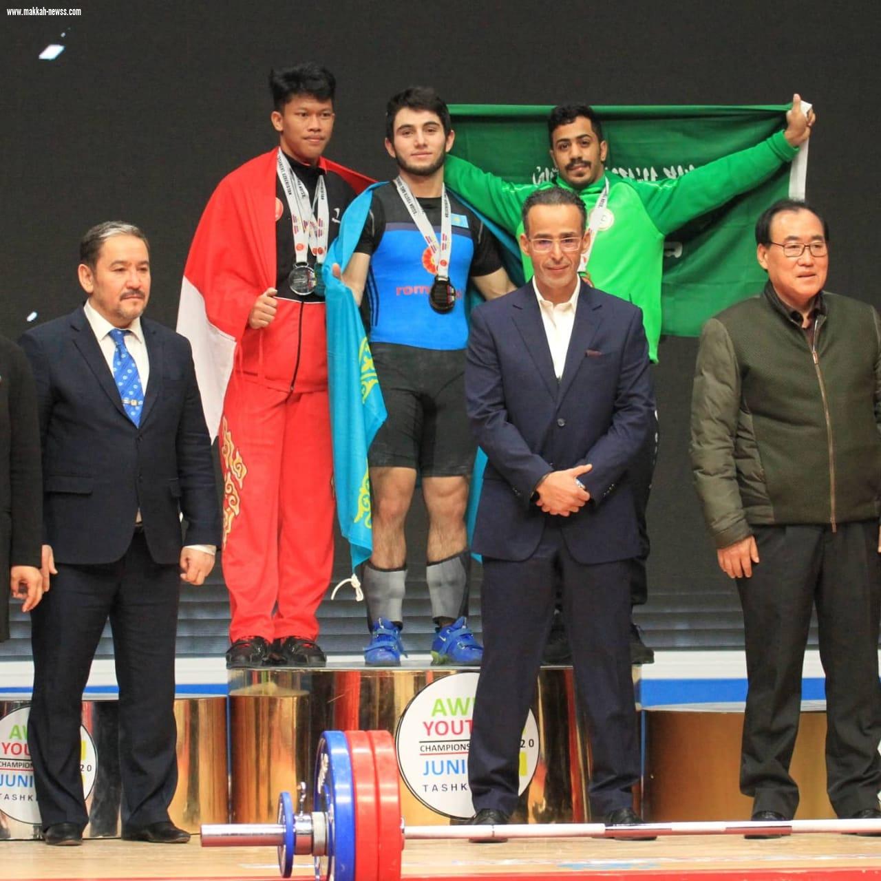 اخضر الاثقال يواصل التميز  *الرباع المزيدي ينتزع برونزية آسيوية بشطقند