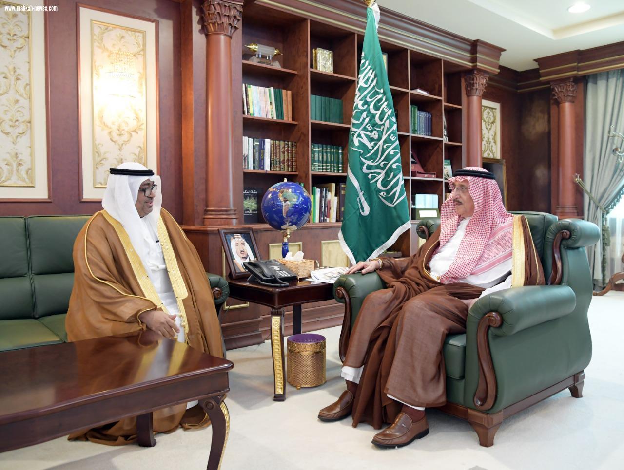 أمير منطقة جازان يستقبل مدير عام التعليم المكلف بالمنطقة ..