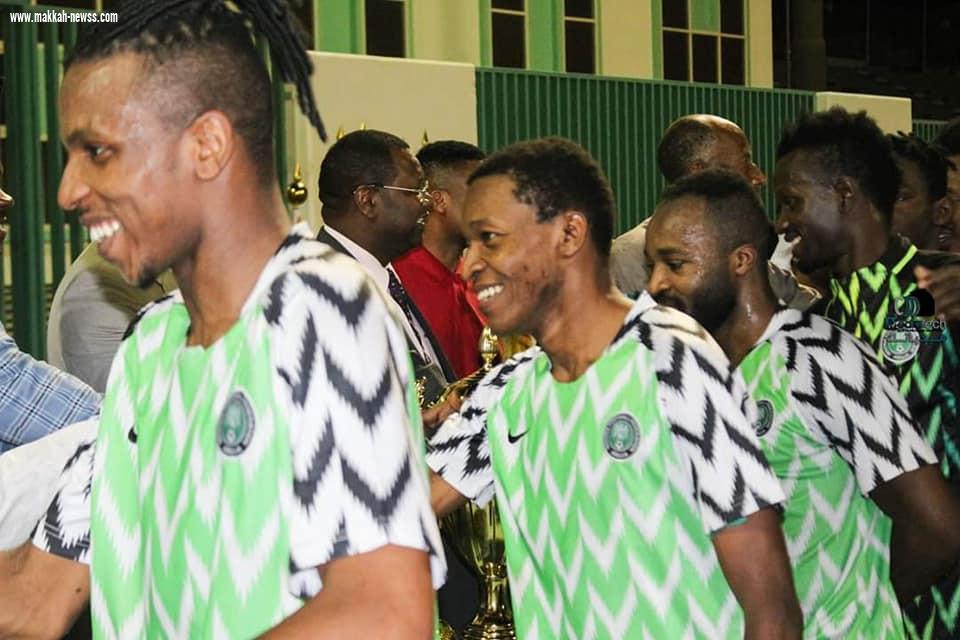 بحضور الشيخ غزالي طس منتخب الجالية النيجيريا يحصد كأس دوري القناصل المعتمدين بجدة احتضنته اكاديمية النادي الاهلي بجدة 