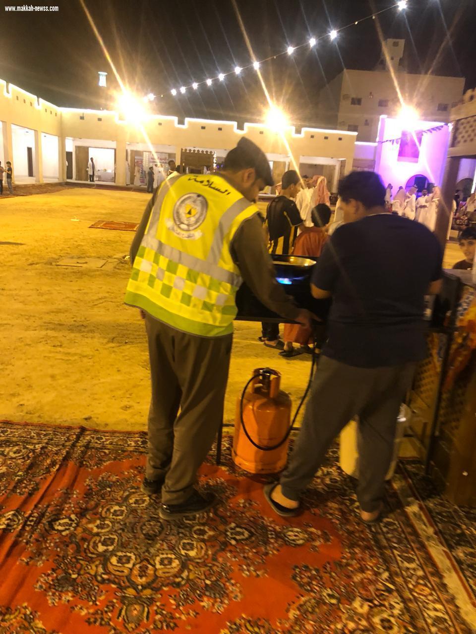 الدفاع المدني يكثف دوريات السلامة على المنشآت التجارية بأملج
