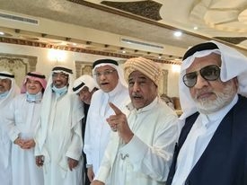 الخياط  وصباغ والعويضي في ضيافة الشيخ ابراهيم بن حسين امجد