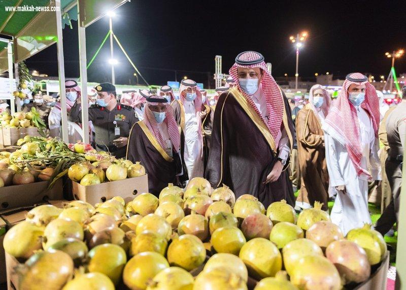 أمير الباحة يفتتح مهرجان الرمان أمام 100 عارض لبيع منتجاتهم
