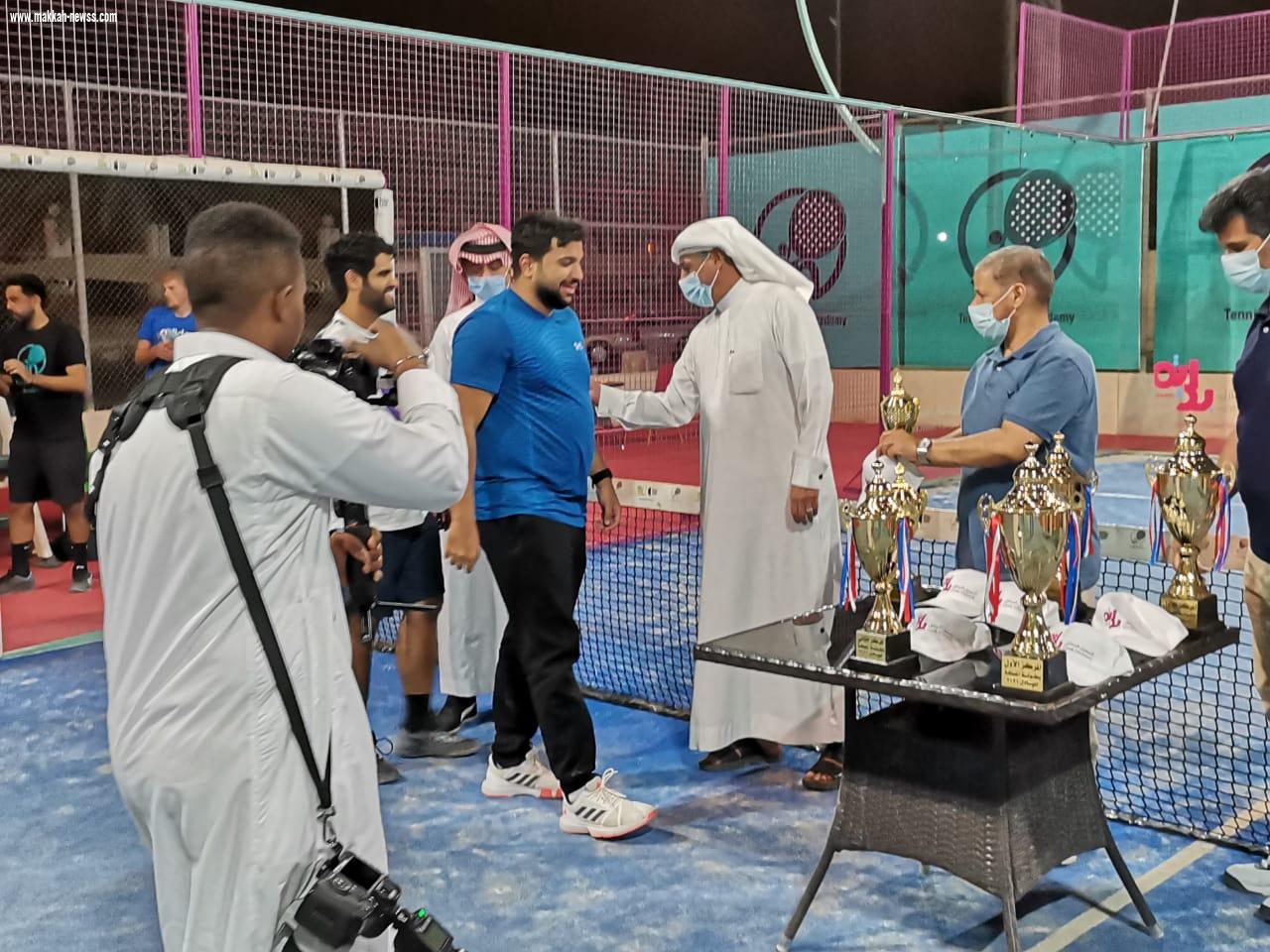 العجاجي يتوج الفائزين في بطولة البادل الاولي للتنس
