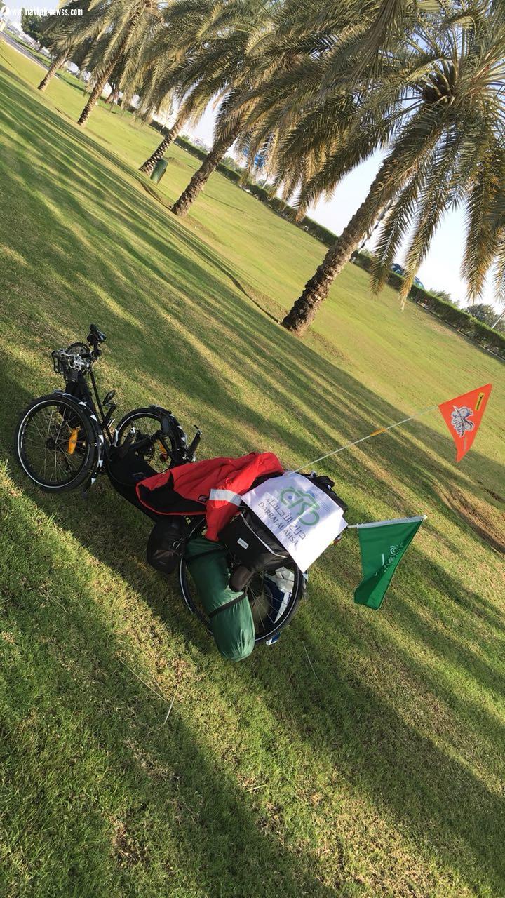 شبكة نادي الصحافة السعودي يستضيف أول رحالة عربي يقطع دول الخليج بدراجته في ستة آيام