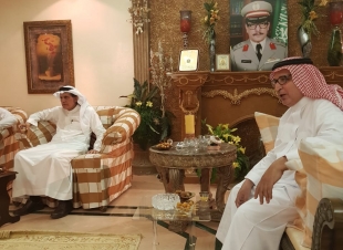 قادة الأمن يزورون زميلهم اللواء العتيبي .