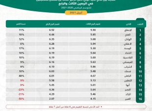 فريق استراتيجية دعم الأندية الرياضية بوزارة الرياضة يعلن نتائج تقييم نظام الحوكمة للربع الرابع