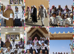 وفد من كشافة شباب مكة المكرمة يزور المواقع التراثية بالزلفي 