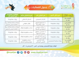 دورات نوعية وبرامج تفاعلية لأول مرة بأنتظار زوار معرض واعي في الداير
