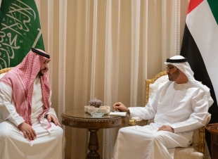 سمو الأمير خالد بن سلمان يلتقي الشيخ محمد بن زايد
